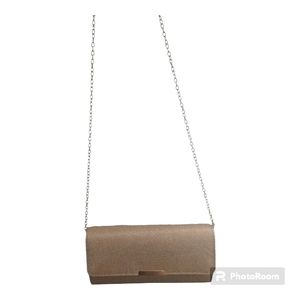 Evening Classy Gold Sparkle Clutch Flap Bag Metallic